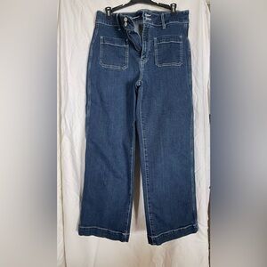 Old Navy Dark Blue Wide Leg Jeans